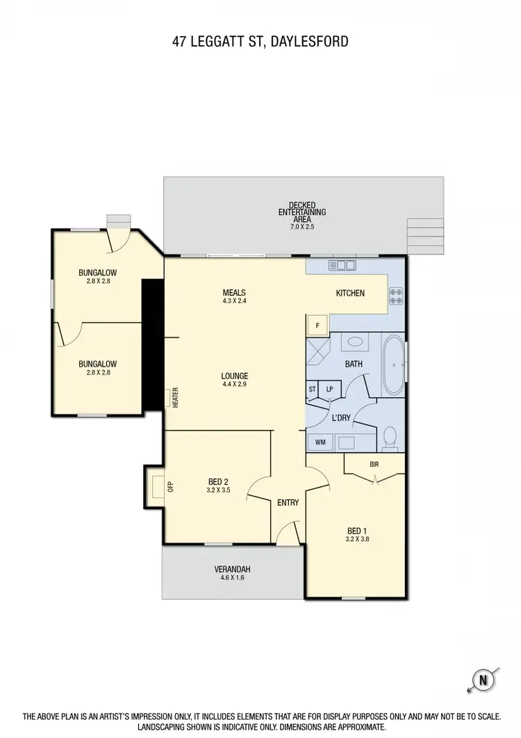 Floorplan of Homely house listing, 47 Leggatt Street, Daylesford VIC 3460
