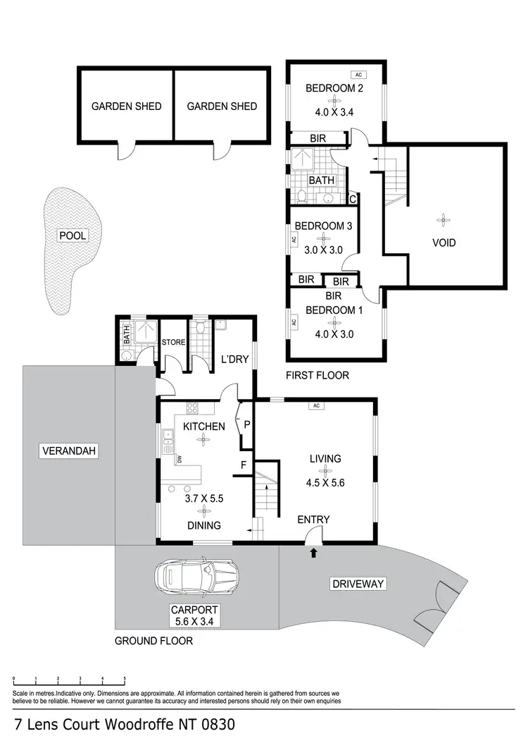 Floorplan of Homely house listing, 7 Lens Court, Woodroffe NT 830