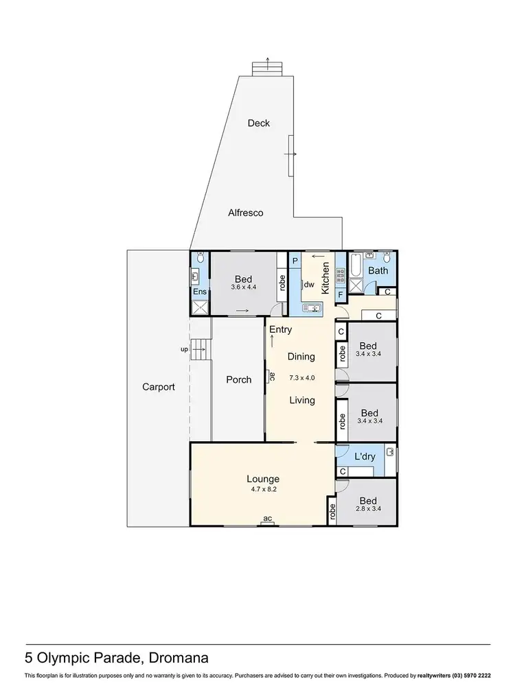 Floorplan of Homely house listing, 5 Olympic Parade, Dromana VIC 3936