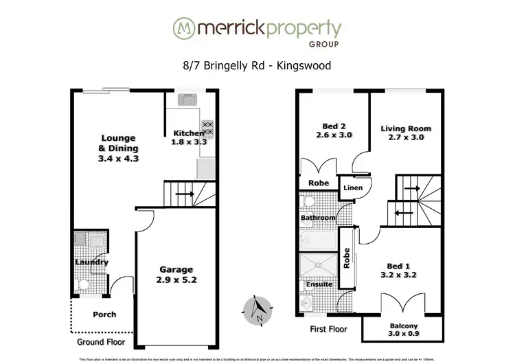 Floorplan of Homely townhouse listing, 8/7 Bringelly Road, Kingswood NSW 2747