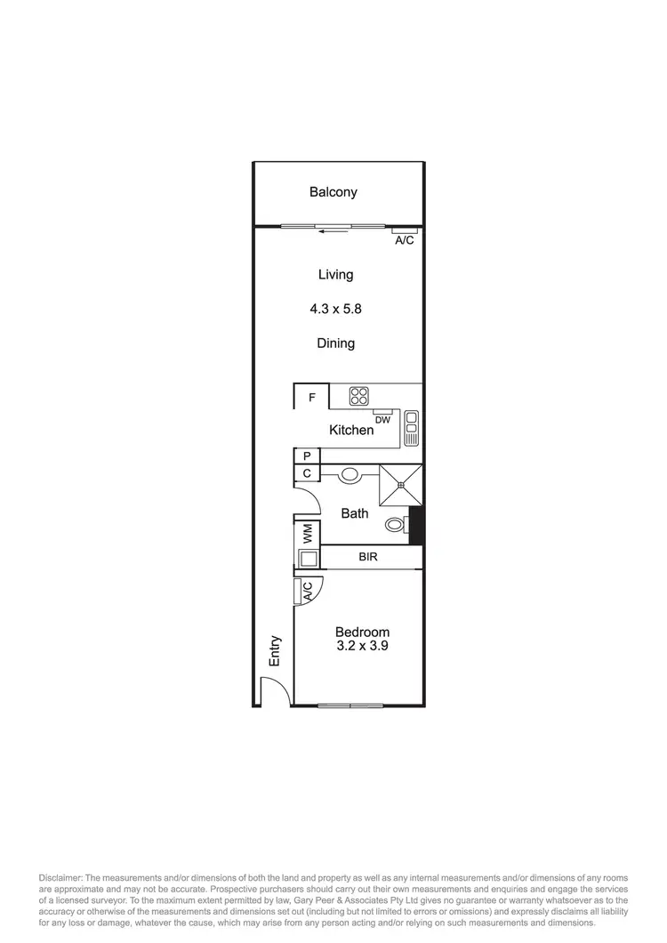 Floorplan of Homely apartment listing, 41/1A St Kilda Road, St Kilda VIC 3182