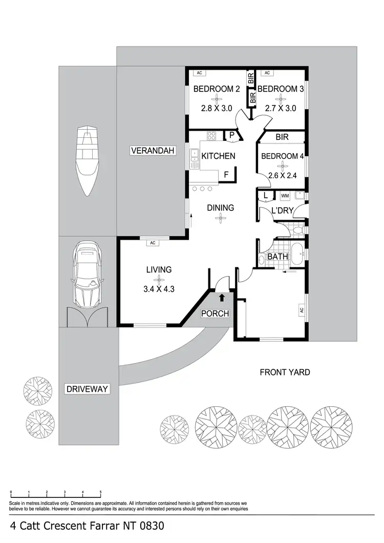 Floorplan of Homely house listing, 4 Catt Crescent, Farrar NT 830