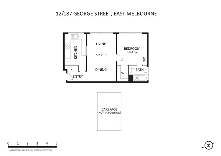 Floorplan of Homely apartment listing, 12/187 George Street, East Melbourne VIC 3002