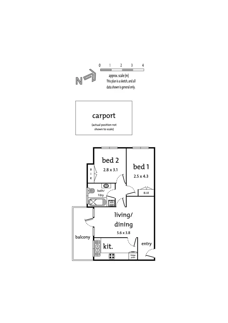 Floorplan of Homely apartment listing, 8/5 Kent Road, Box Hill VIC 3128