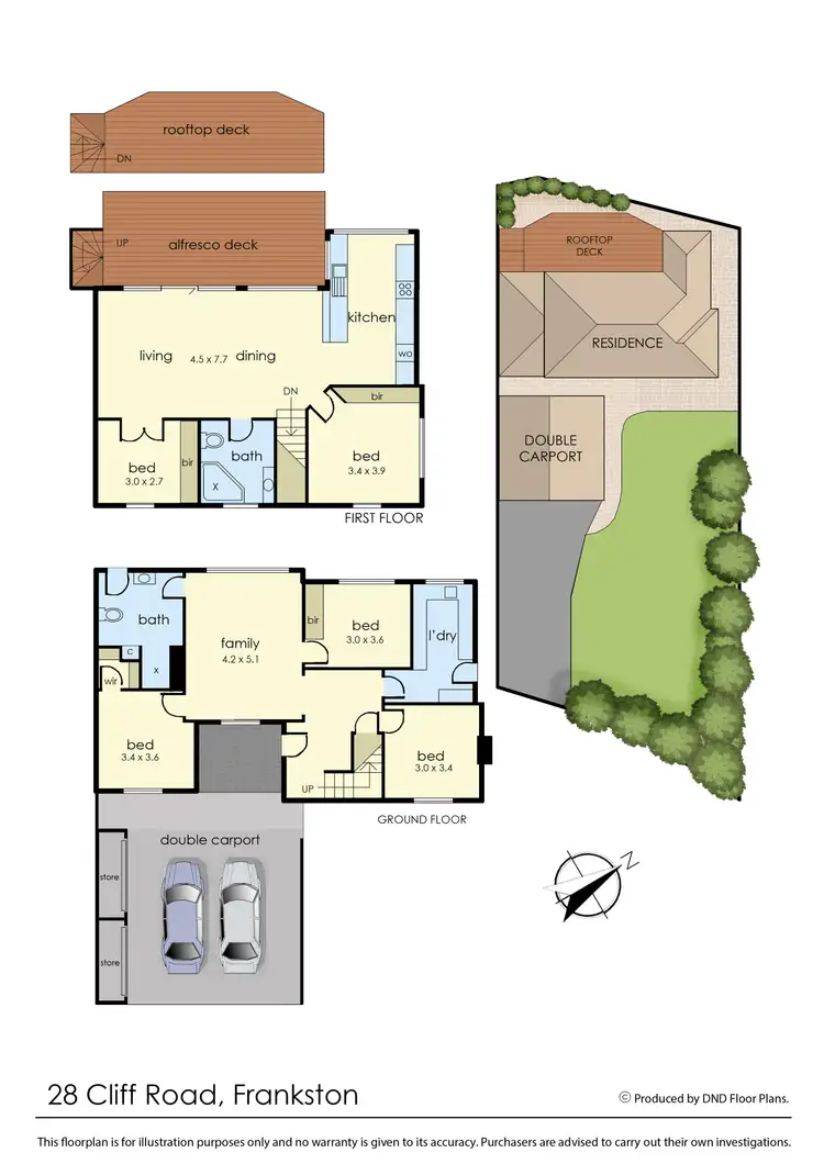 Floorplan of Homely house listing, 28 Cliff Road, Frankston VIC 3199