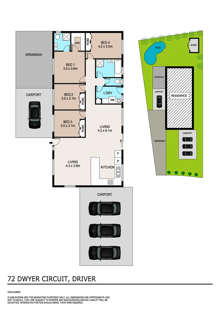 Floorplan of Homely house listing, 72 Dwyer Circuit, Driver NT 830