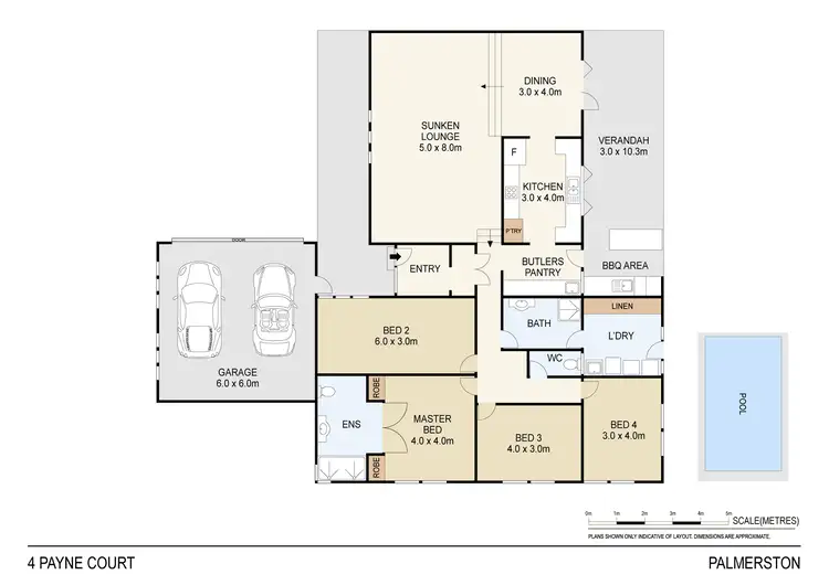 Floorplan of Homely house listing, 4 Payne Court, Driver NT 830