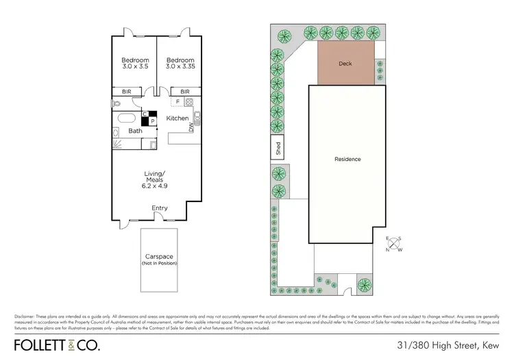 Floorplan of Homely apartment listing, 31/380 High Street, Kew VIC 3101