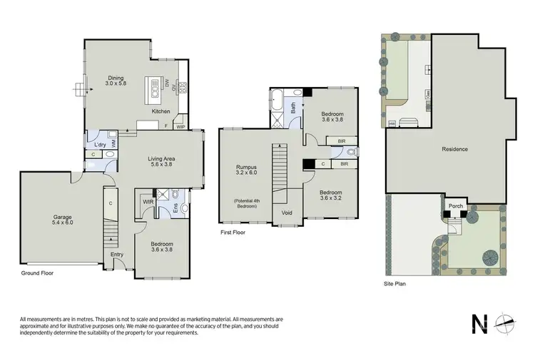Floorplan of Homely townhouse listing, 1/44 Macedon Road, Templestowe Lower VIC 3107