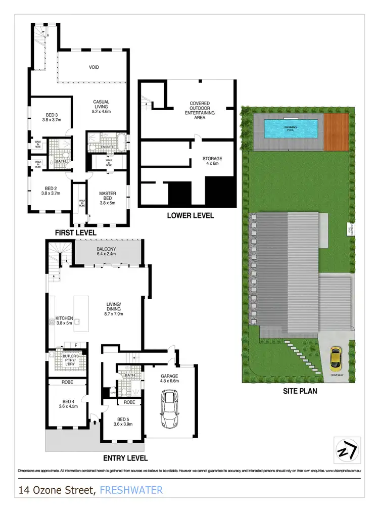 Floorplan of Homely house listing, 14 Ozone Street, Freshwater NSW 2096