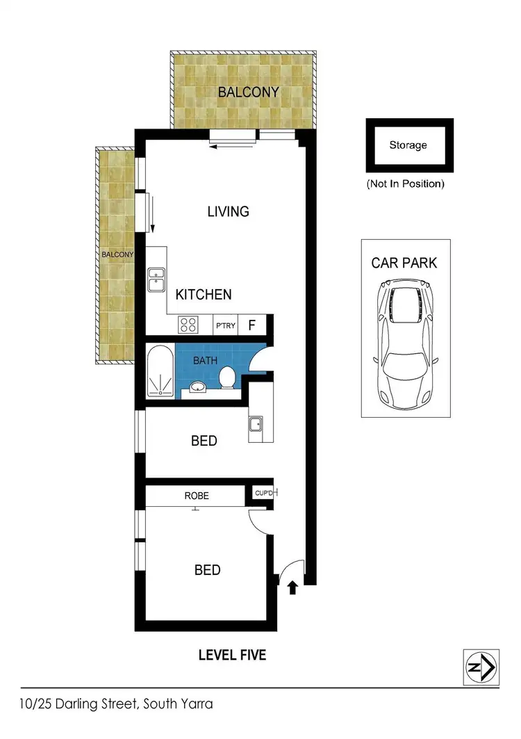 Floorplan of Homely apartment listing, 10/25 Darling Street, South Yarra VIC 3141