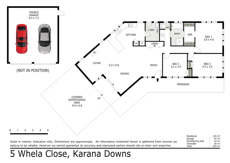 Floorplan of Homely house listing, 5 Whela Close, Karana Downs QLD 4306