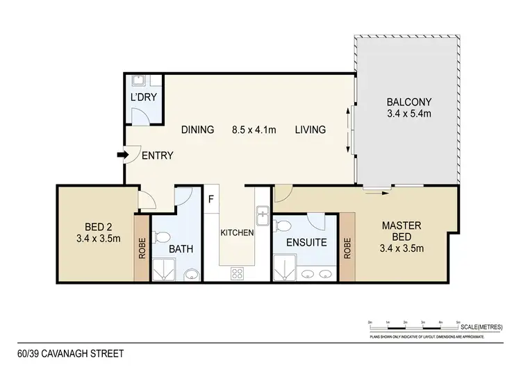 Floorplan of Homely unit listing, 60/39 Cavenagh Street, Darwin City NT 800