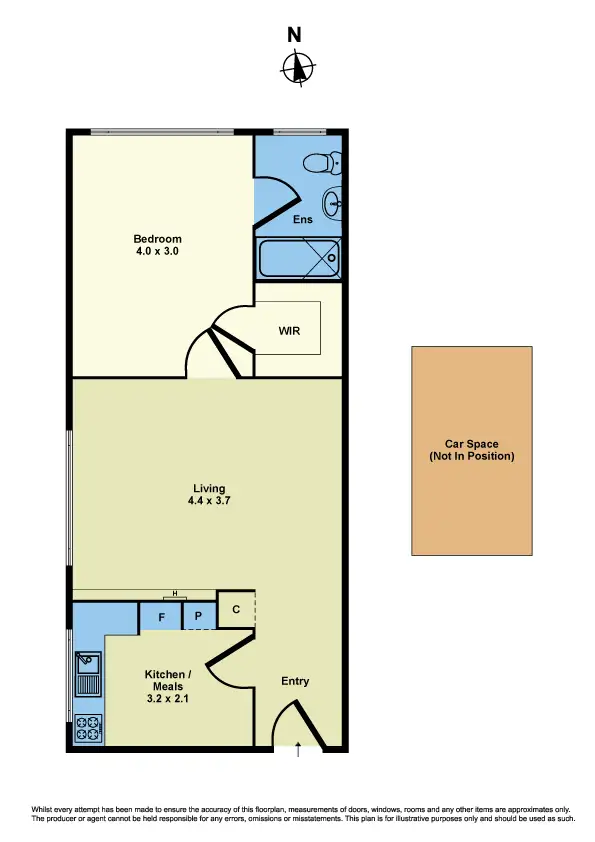 Floorplan of Homely apartment listing, 11/125 Ferguson Street, Williamstown VIC 3016
