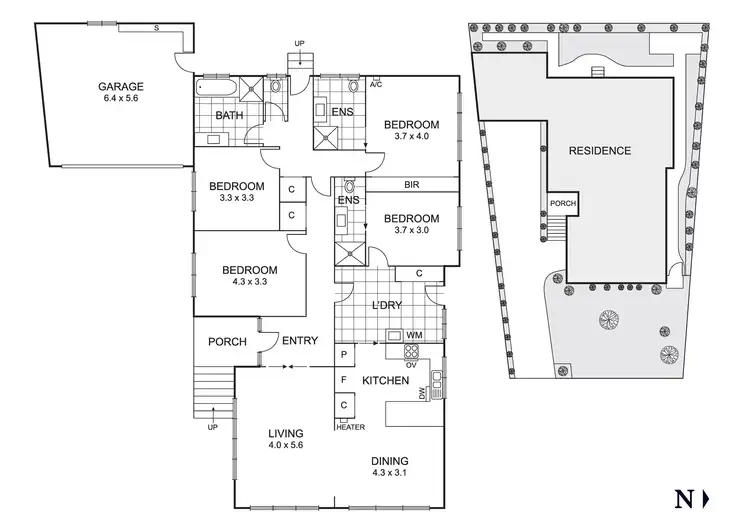 Floorplan of Homely house listing, 2 Cedar Close, Chadstone VIC 3148