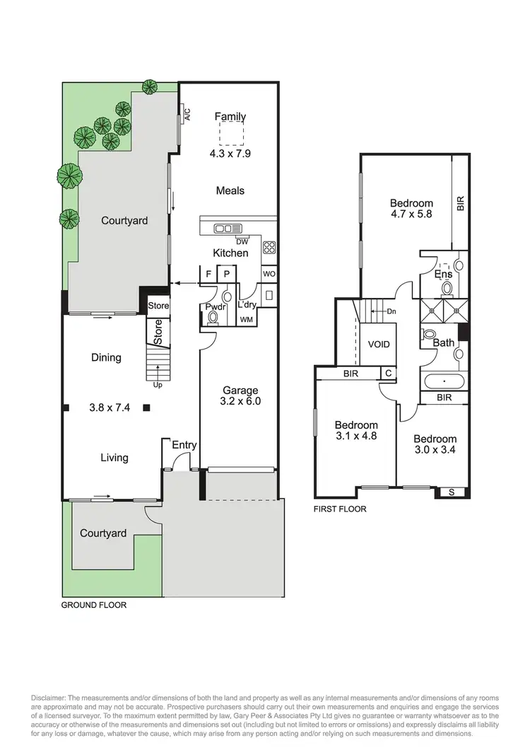 Floorplan of Homely townhouse listing, 3/1 Emma Street, Caulfield South VIC 3162