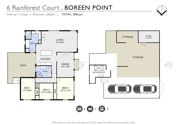 Floorplan of Homely house listing, 6 Rainforest Court, Boreen Point QLD 4565