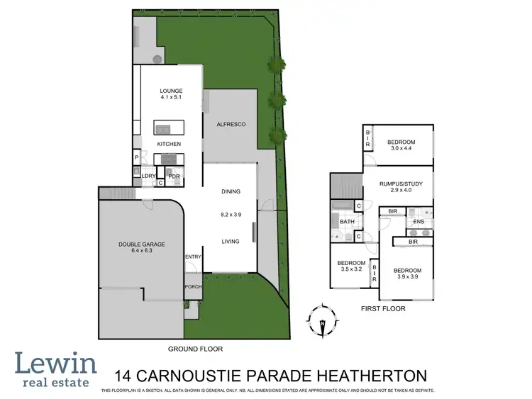 Floorplan of Homely house listing, 14 Carnoustie Parade, Heatherton VIC 3202