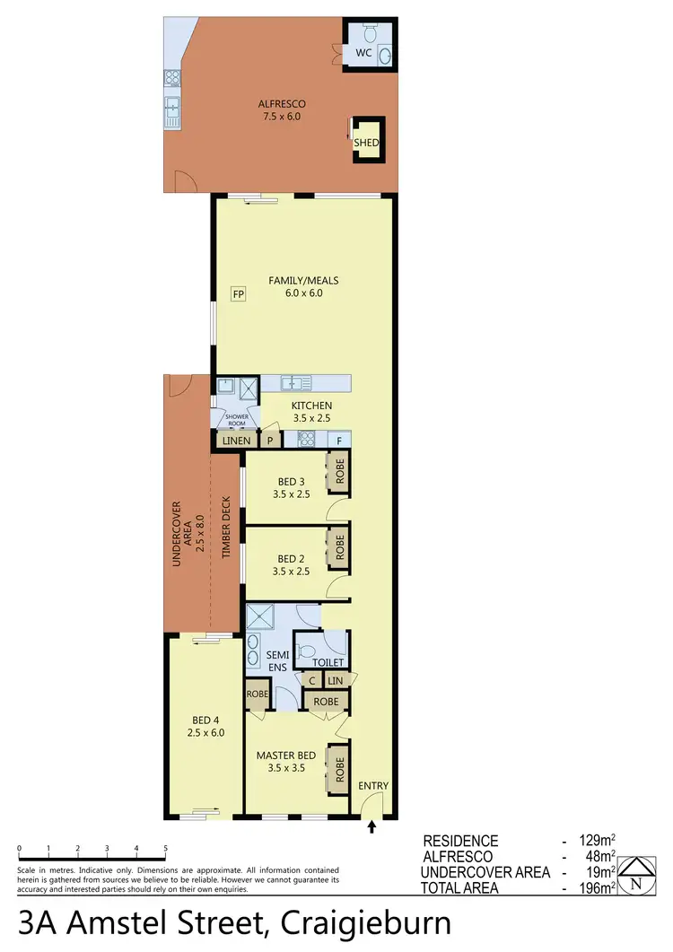 Floorplan of Homely house listing, 3A Amstel Street, Craigieburn VIC 3064