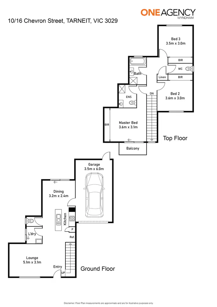 Floorplan of Homely townhouse listing, 10/16 Chevron Street, Tarneit VIC 3029