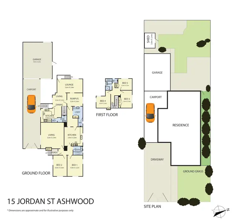 Floorplan of Homely house listing, 15 Jordan Street, Ashwood VIC 3147