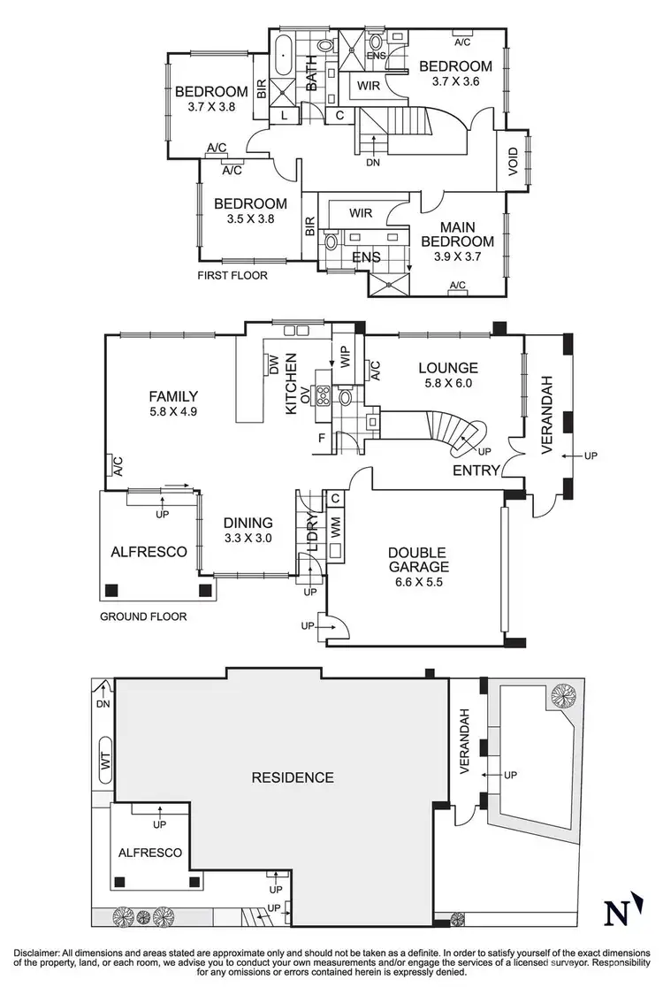Floorplan of Homely townhouse listing, 1/130 Parker Street, Templestowe VIC 3106