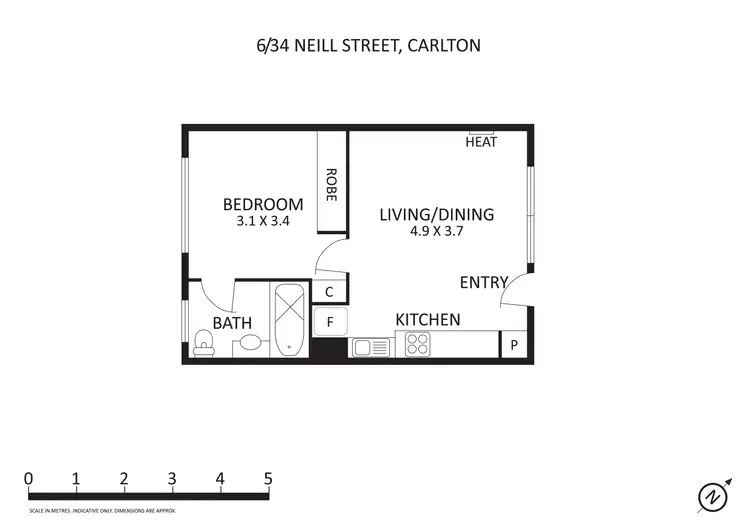 Floorplan of Homely apartment listing, 6/34 Neill Street, Carlton VIC 3053