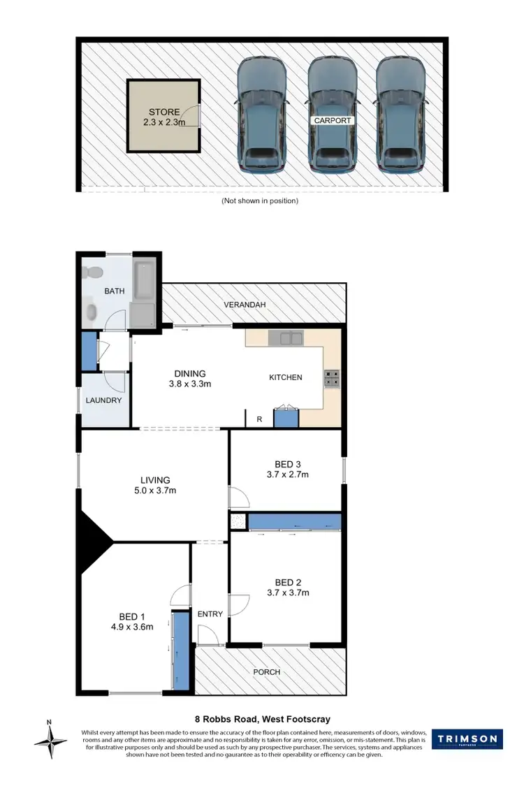 Floorplan of Homely house listing, 8 Robbs Road, West Footscray VIC 3012