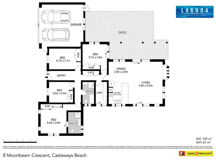 Floorplan of Homely house listing, 8 Moonbeam Crescent, Castaways Beach QLD 4567