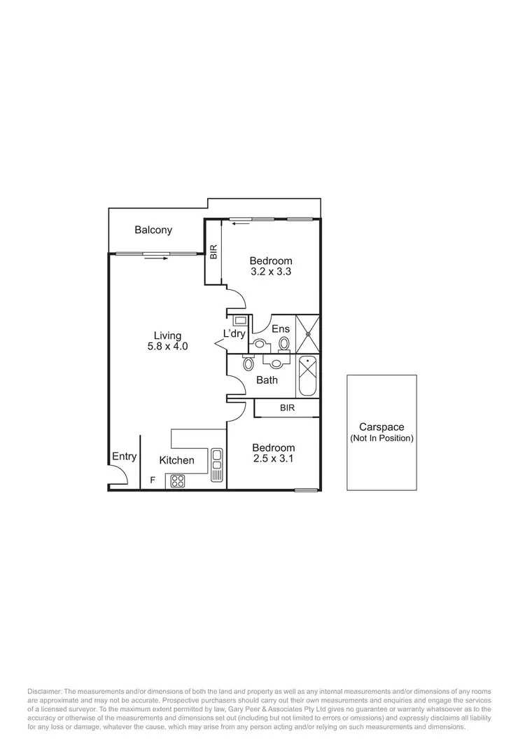 Floorplan of Homely apartment listing, 1/101-103 Orrong Crescent, Caulfield North VIC 3161