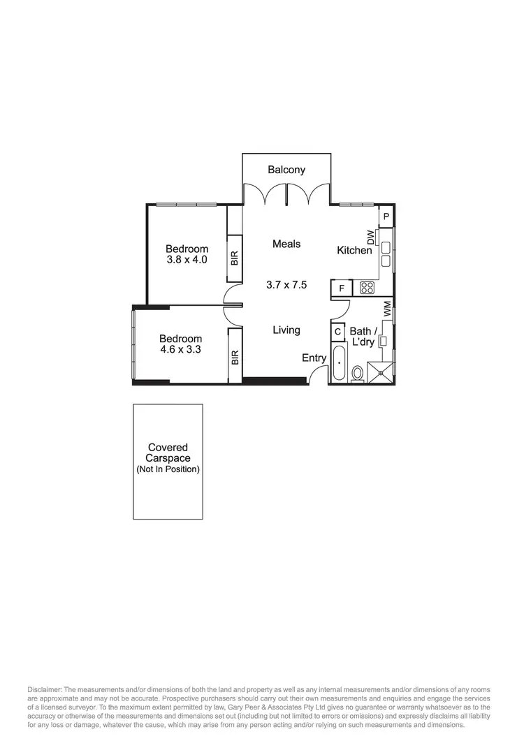 Floorplan of Homely apartment listing, 6/304 Kooyong Road, Caulfield VIC 3162