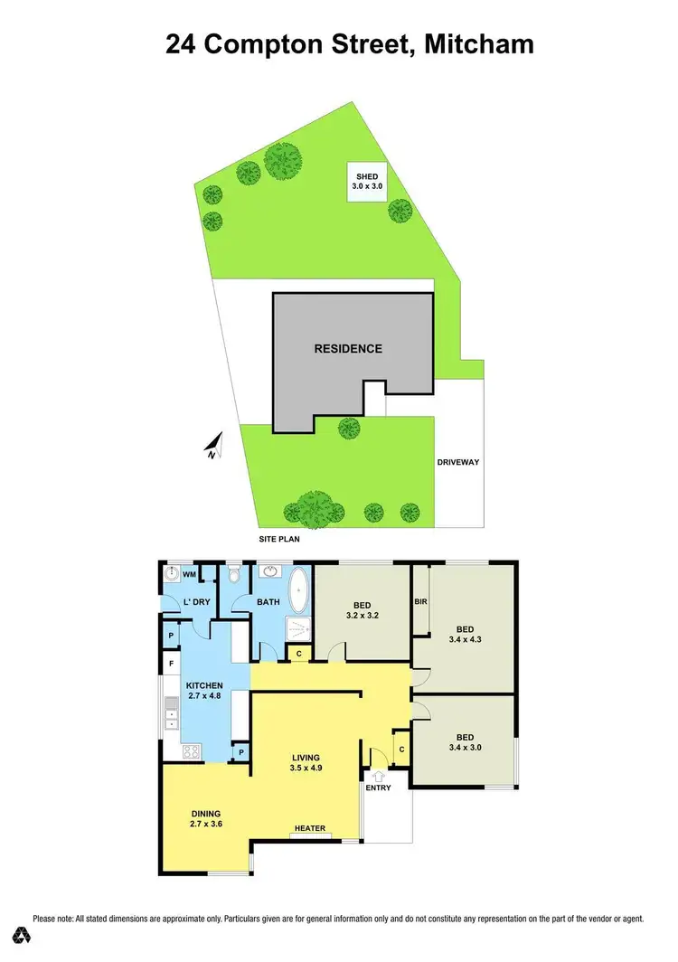 Floorplan of Homely house listing, 24 Compton Street, Mitcham VIC 3132