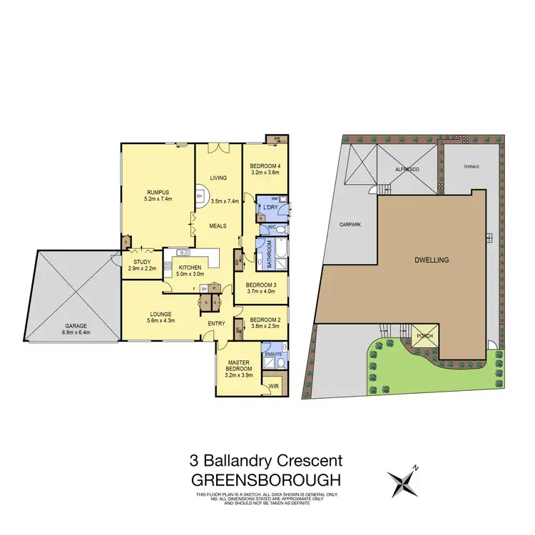 Floorplan of Homely house listing, 3 Ballandry Crescent, Greensborough VIC 3088