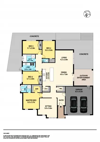 Floorplan of Homely house listing, 1 Falkirk Road, Nerrina VIC 3350