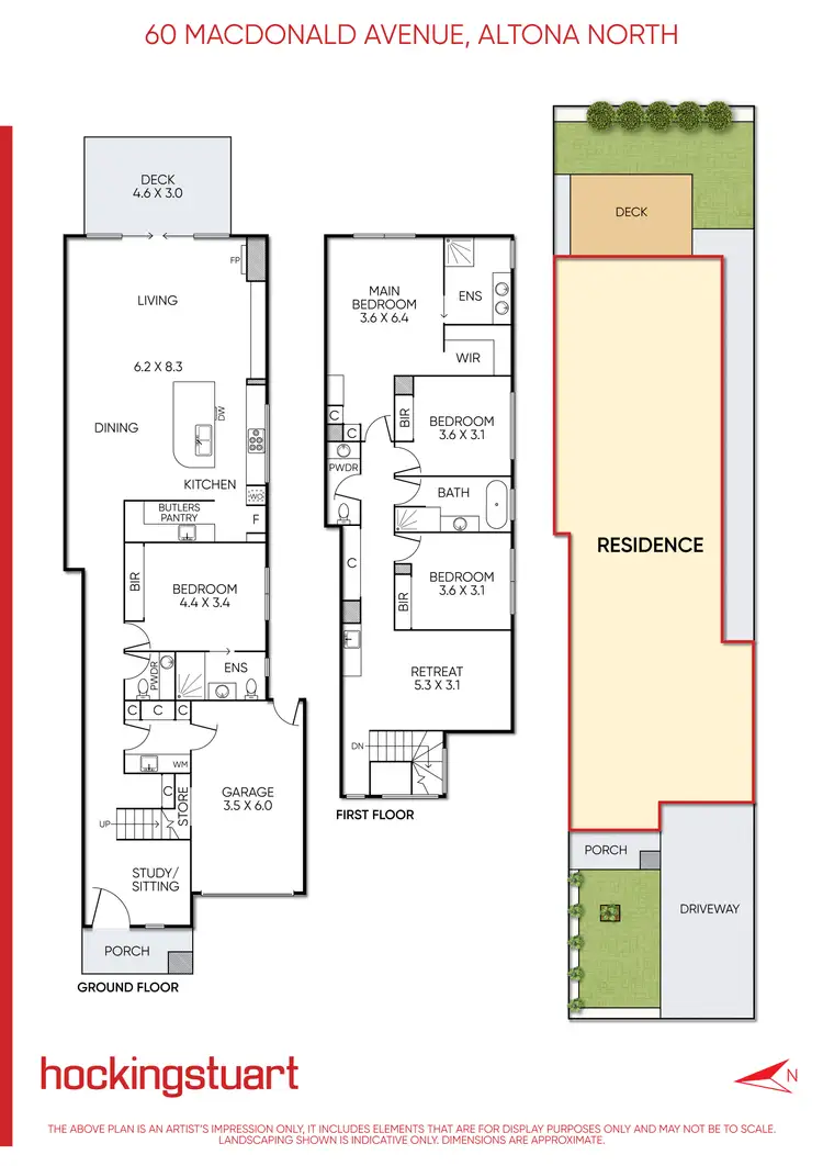 Floorplan of Homely townhouse listing, 60 MacDonald Avenue, Altona North VIC 3025