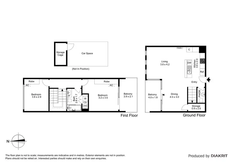 Floorplan of Homely apartment listing, 11/8 The Avenue, Prahran VIC 3181