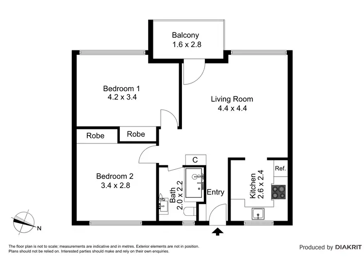 Floorplan of Homely apartment listing, 8/1A Washington Street, Toorak VIC 3142