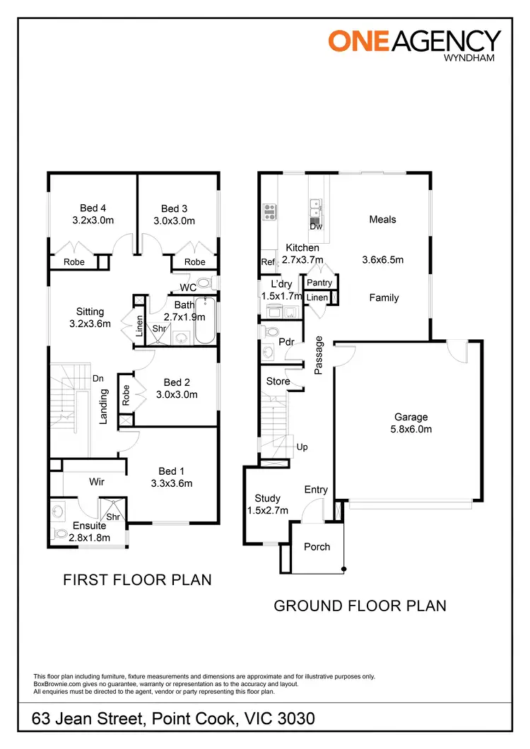 Floorplan of Homely house listing, 63 Jean Street, Point Cook VIC 3030