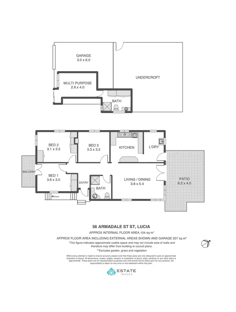 Floorplan of Homely house listing, 56 Armadale Street, St Lucia QLD 4067