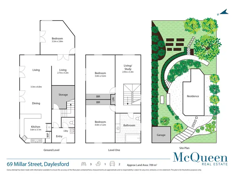Floorplan of Homely house listing, 69 Millar Street, Daylesford VIC 3460