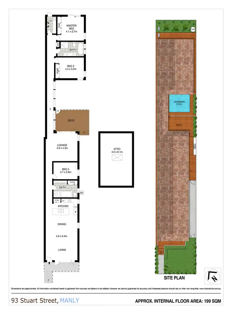 Floorplan of Homely house listing, 93 Stuart Street, Manly NSW 2095
