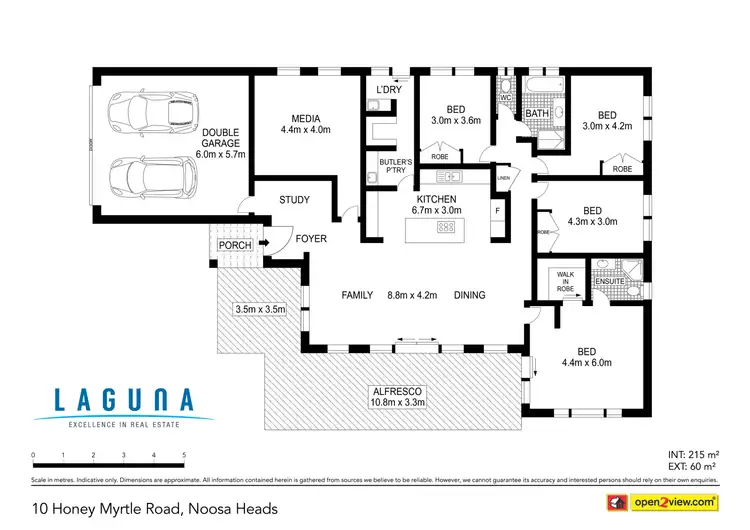 Floorplan of Homely house listing, 10 Honey Myrtle Road, Noosa Heads QLD 4567