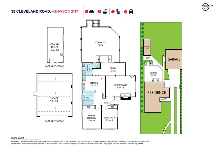 Floorplan of Homely house listing, 35 Cleveland Road, Ashwood VIC 3147