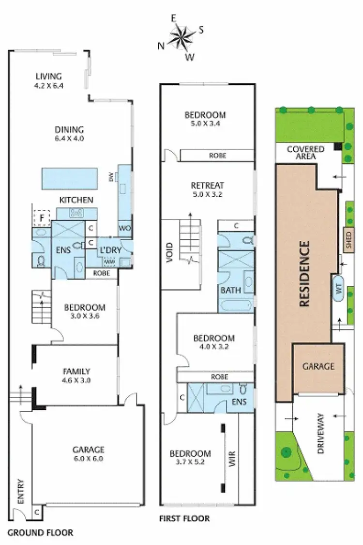 Floorplan of Homely townhouse listing, 8A Soderlund Drive, Doncaster VIC 3108