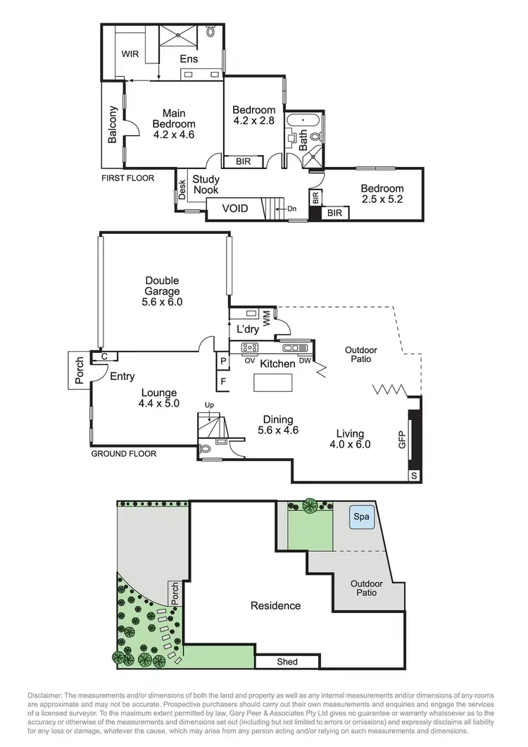 Floorplan of Homely townhouse listing, 10 Warina Road, Carnegie VIC 3163