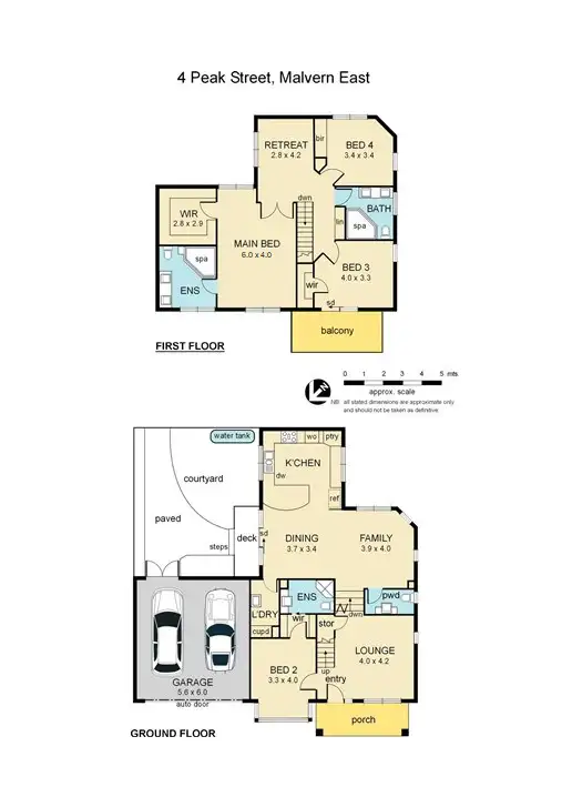 Floorplan of Homely house listing, 4 Peak Street, Malvern East VIC 3145