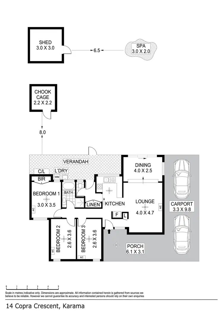 Floorplan of Homely house listing, 14 Copra Crescent, Karama NT 812