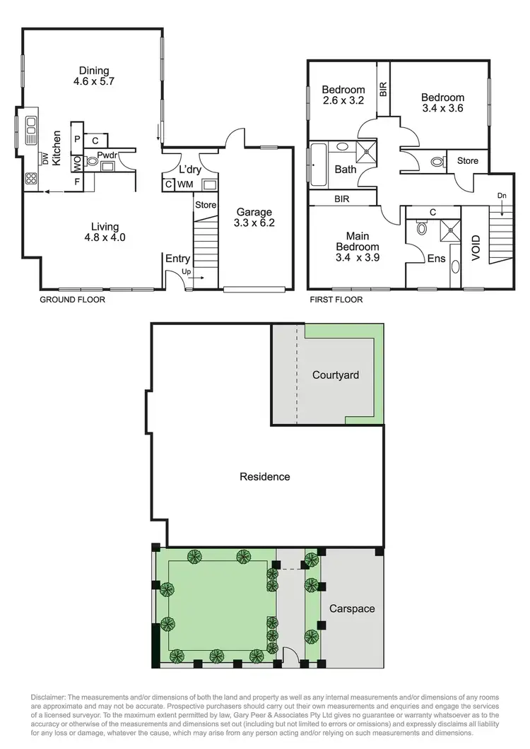 Floorplan of Homely townhouse listing, 1/13 Remuera Street, Caulfield South VIC 3162