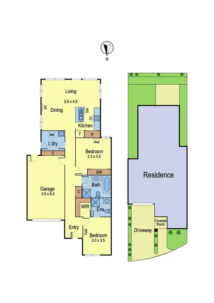 Floorplan of Homely unit listing, 202/94-96 Alphie Way, Doreen VIC 3754