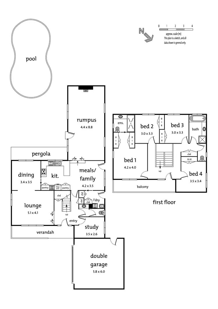 Floorplan of Homely house listing, 2 Houndswood Close, Doncaster East VIC 3109